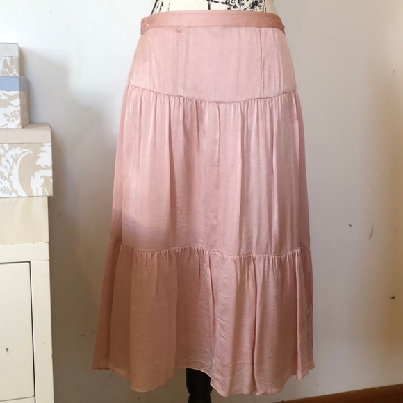 Banana Republic Pink Silk Skirt - Picture 3 of 8